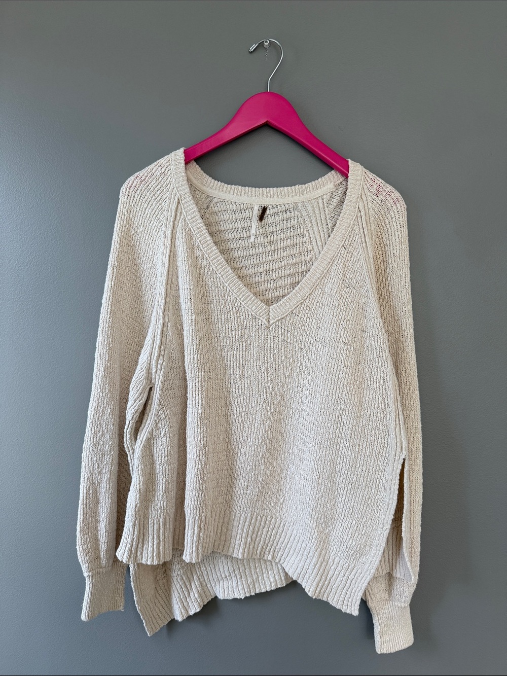 Free people Asymmetrical sweater-Sz XS
